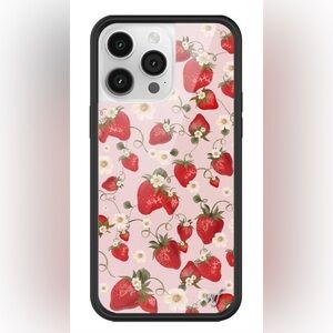 Strawberry Fields Wildflower iPhone 14 Pro Max Case 🍓🌸